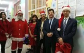 Mikołaj z burmistrzem odwiedzili najmłodszych pacjentów PCZ