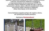 Zewnętrzne miejsca rekreacji w Malborku zamknięte do odwołania