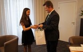 Burmistrz pogratulował Mai Magierze międzynarodowego sukcesu 