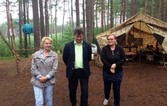 Burmistrz odwiedził harcerzy na obozie