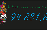 94 881,83 PLN - tyle łącznie zebrał Sztab WOŚP Malbork