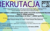 Rekrutacja do klas sportowych w SP3