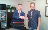 Spotkanie Burmistrza Miasta Malborka z twórcą statuetki konkursu Malborski Mistrz Biznesu 
